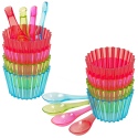 Multicolour Plastic Ice Scream Coupe Set of 8 [998542]