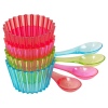 Multicolour Plastic Ice Scream Coupe Set of 8 [998542]