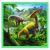 Puzzles - "3in1" - The extraordinary world of dinosaur  [34837]