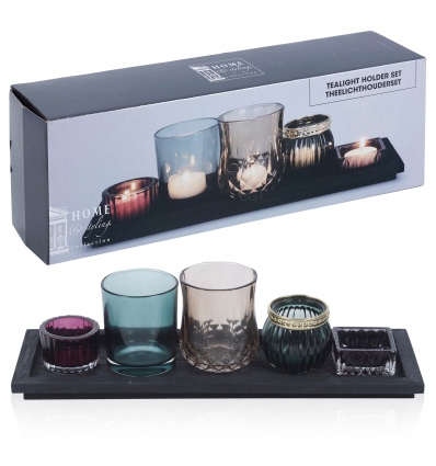 Tealight Holder Set Multicolour [673418]