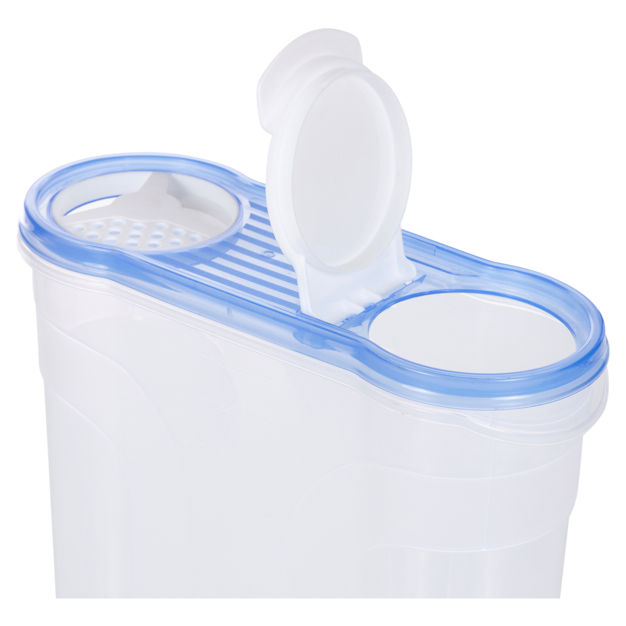 3 or 6 Pc Food Storage Container Cereal Dispenser Sprinkle Jar Clip Lid