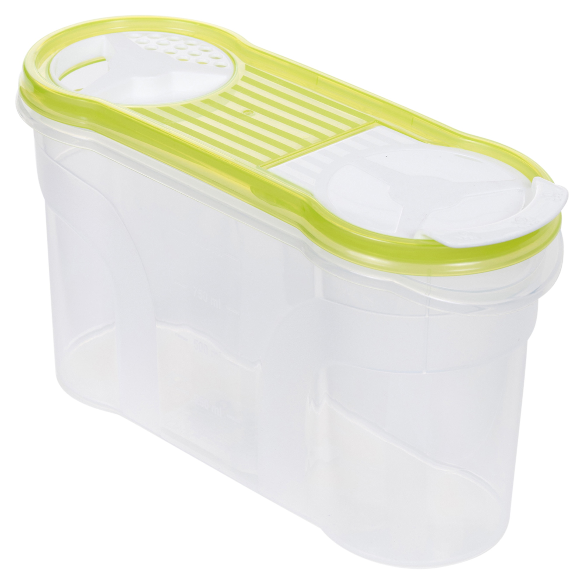 3 or 6 Pc Food Storage Container Cereal Dispenser Sprinkle Jar Clip Lid