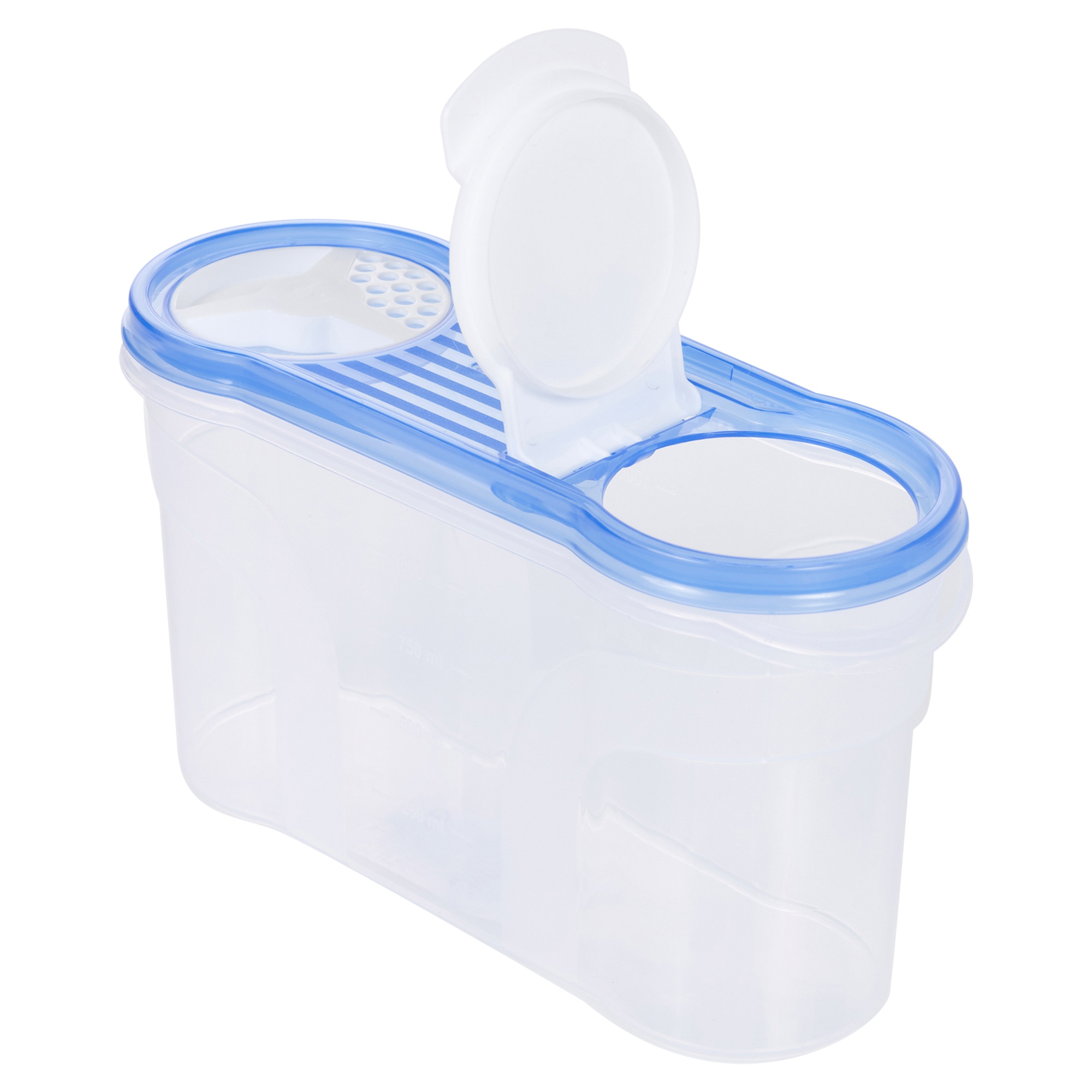 3 or 6 Pc Food Storage Container Cereal Dispenser Sprinkle Jar Clip Lid