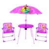 Garden Table with Umbrella and Chairs