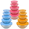 5 PC Glass Bowls With Lids [853160] [185316]