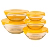 5 PC Glass Bowls With Lids [853160] [185316]