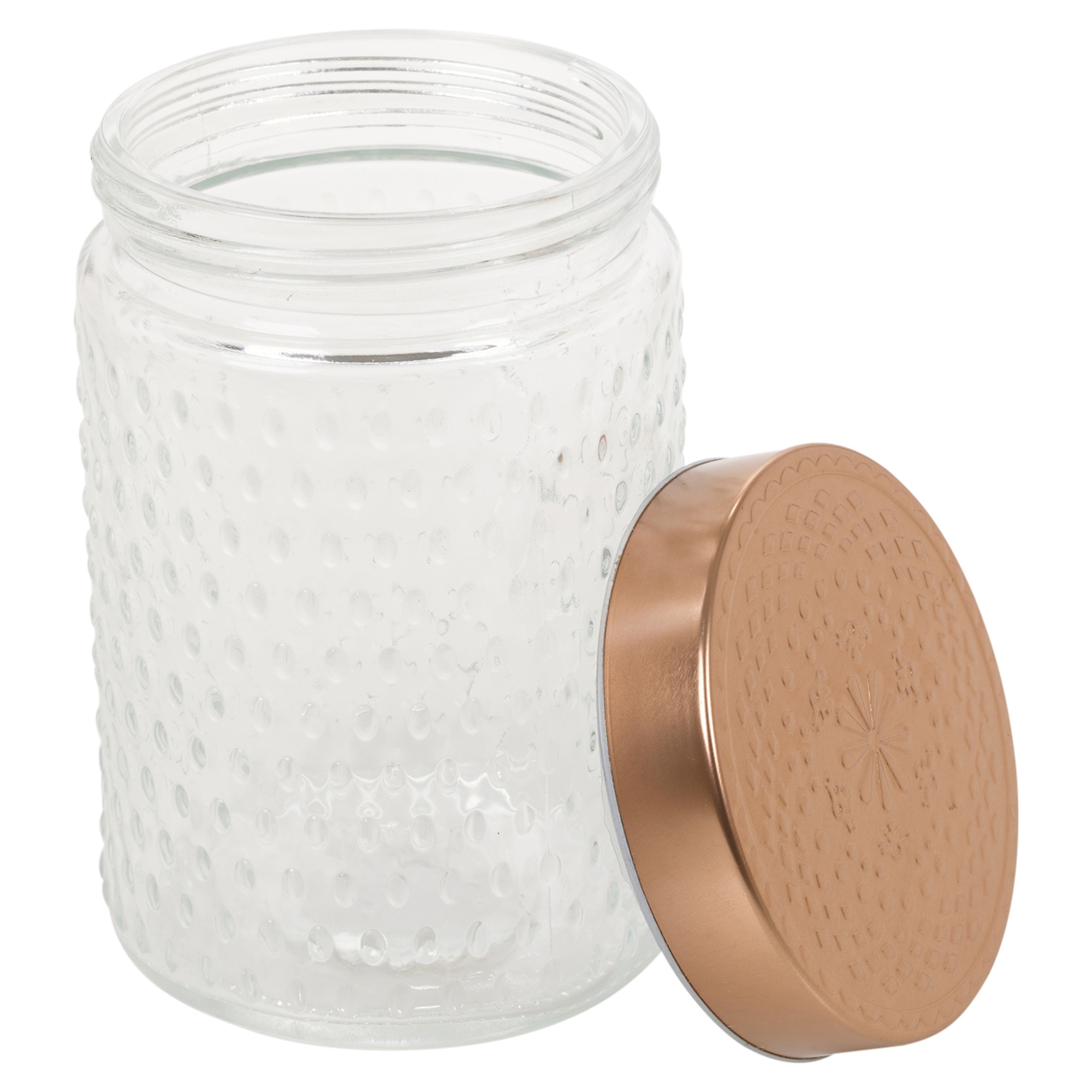 Hermetic Air Tight Preserve Jars Glass Copper Lid Food Storage