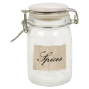 Spices Hessian Style Clamp Lid Storage Jar 6.5x12cm [859389]