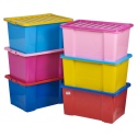 50 Litre Coloured Storage Box and Lid [TML152]