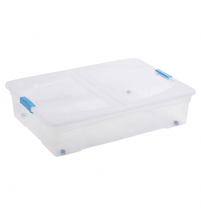 80 Liter Underbed Storage Box Clippy with Folding Lid And Wheels [TML280] [004266]