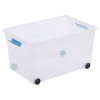 110 Liter Storage Box Clippy with Folding Lid And Wheels [TML299] [004273]