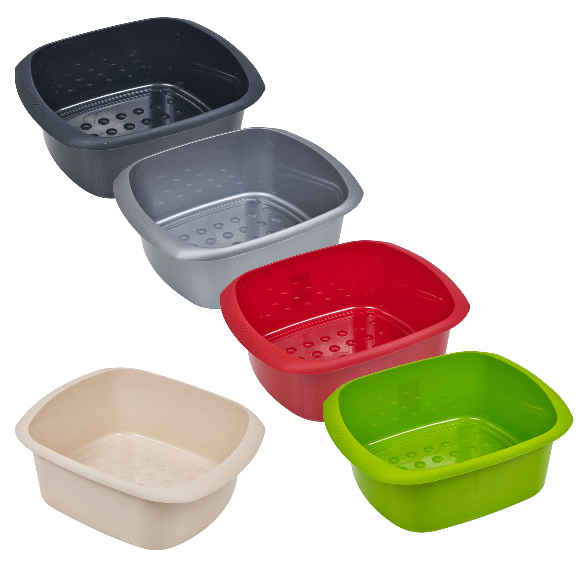 11 Litre Rectangular Washing Up Bowl Stackable Kitchen Sink Plastic