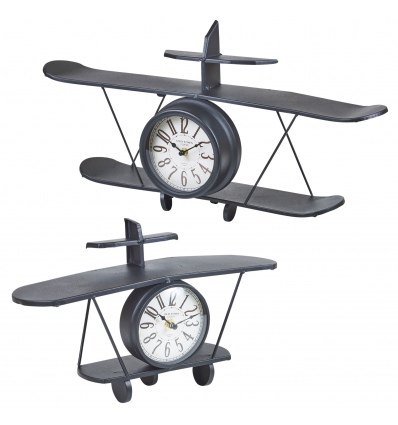 Plane Model Shelve Clock