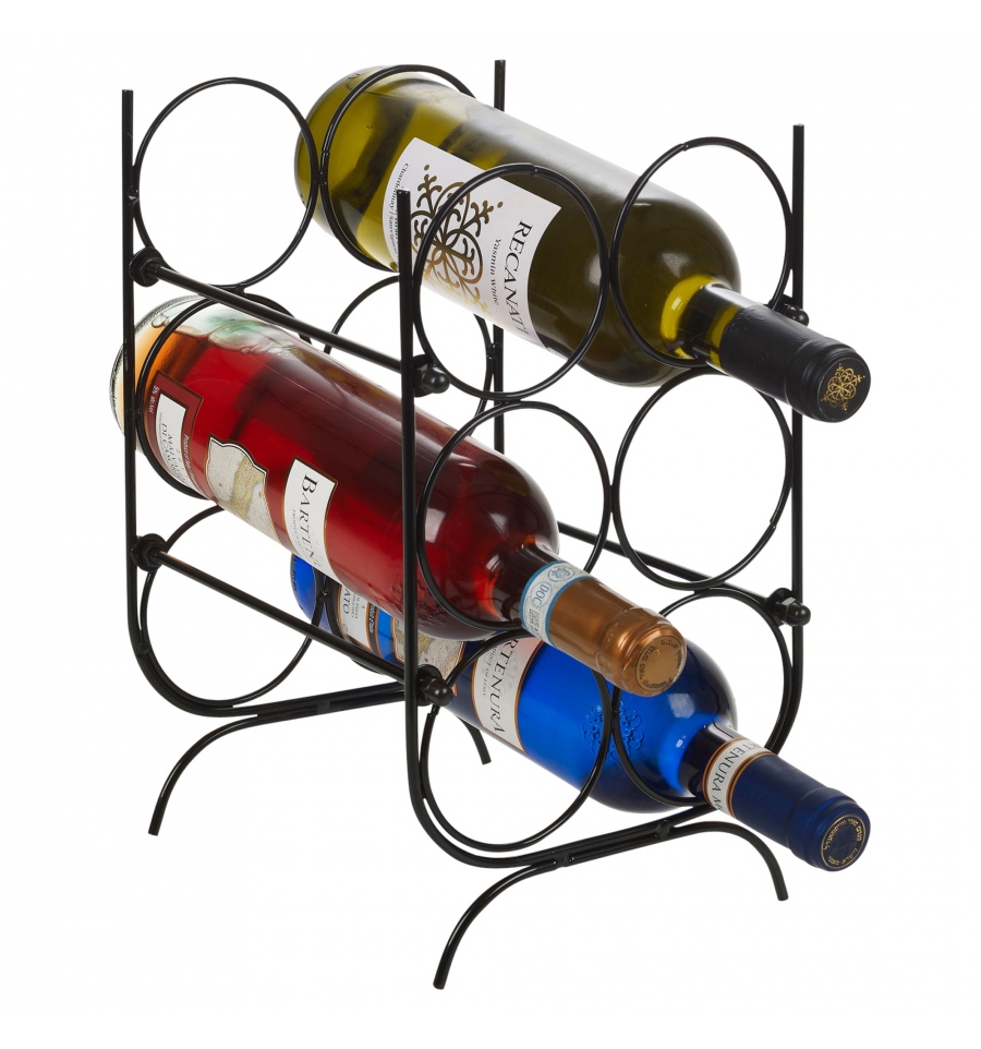 Metal Wine Rack For 6 Bottles 677898