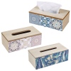 Wooden Tissue Box With Palm Print [900255]