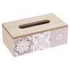 Wooden Tissue Box With Palm Print [900255]