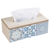 Wooden Tissue Box With Palm Print [900255]