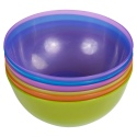 6 Piece Colourful Plastic Bowls [538925]