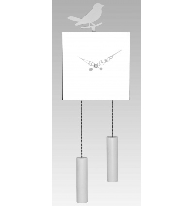 Invotis Bird Pendulum Mirror Clock Cube (403388)