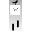 Invotis Bird Pendulum Mirror Clock Cube (403388)