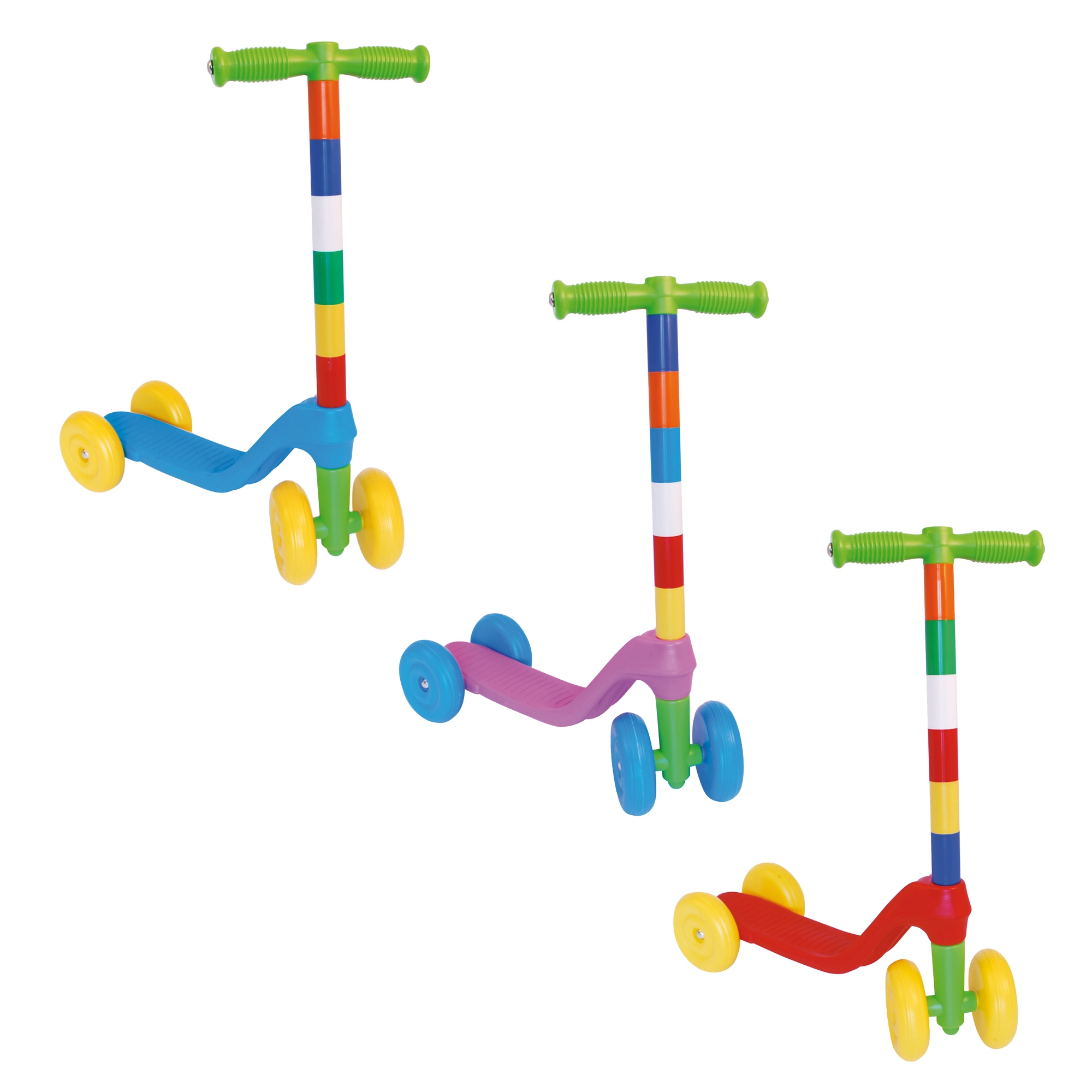 Child 4 Wheel Plastic Colorful Scooter Summer Fun Outdoor Play Beginner