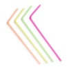 Multi Coloured Neon Straws Pack of 1000