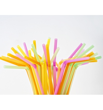 Multi Coloured Neon Straws Pack of 1000