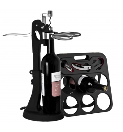 Luxury Wine Bottle Storage & Opener Set