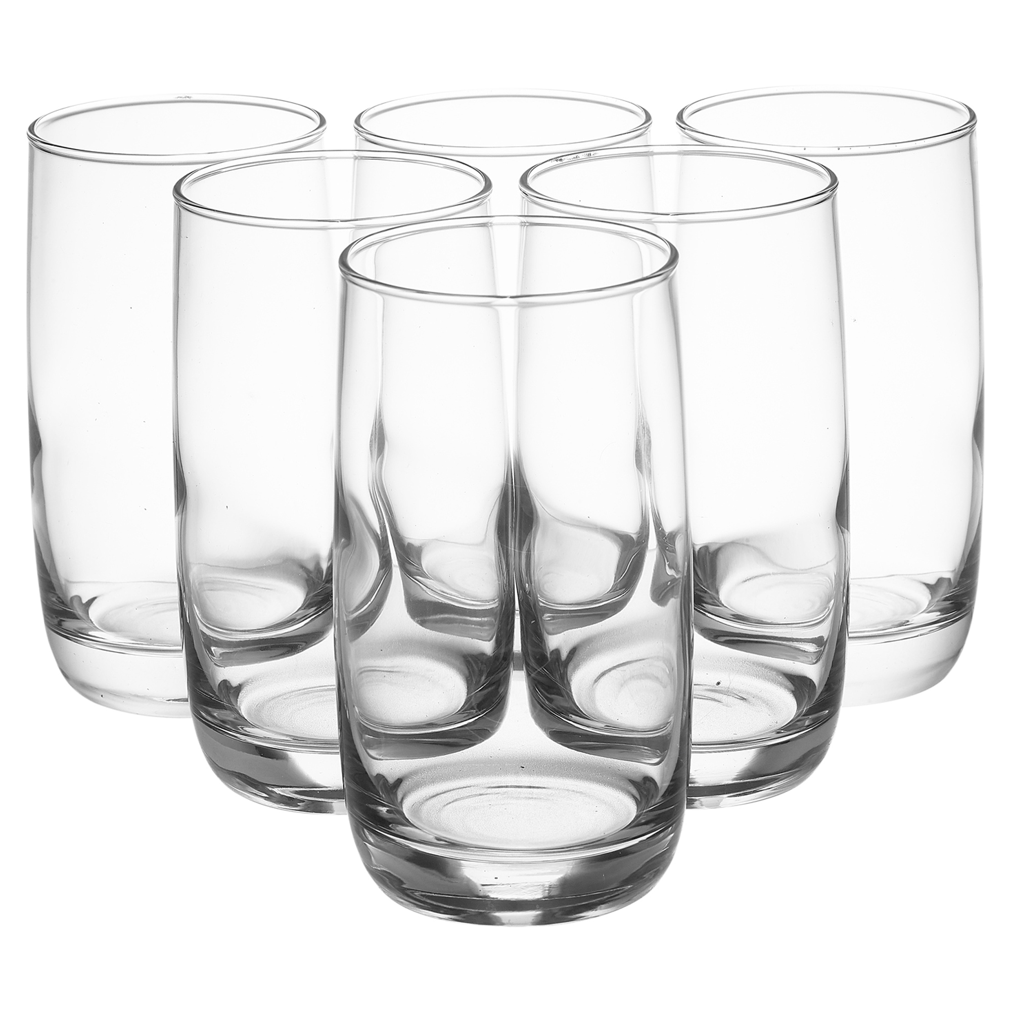 6 PCS Tall 330ml Luminarc Drinking Glasses Tumblers Whiskey Cocktail