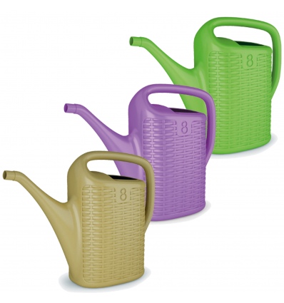8 Litre Rattan Design Watering Can