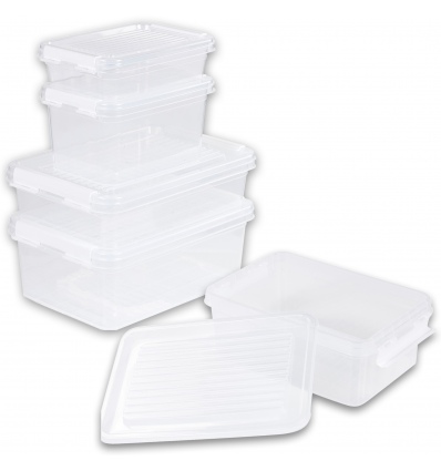 Storage Box With White Clips