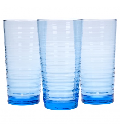 Pasabahce - 3 x 34.5cl Blue Granada Glass [413115]