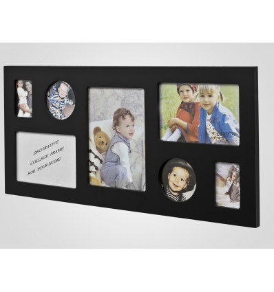 7 Photo Wooden Picture Frame 