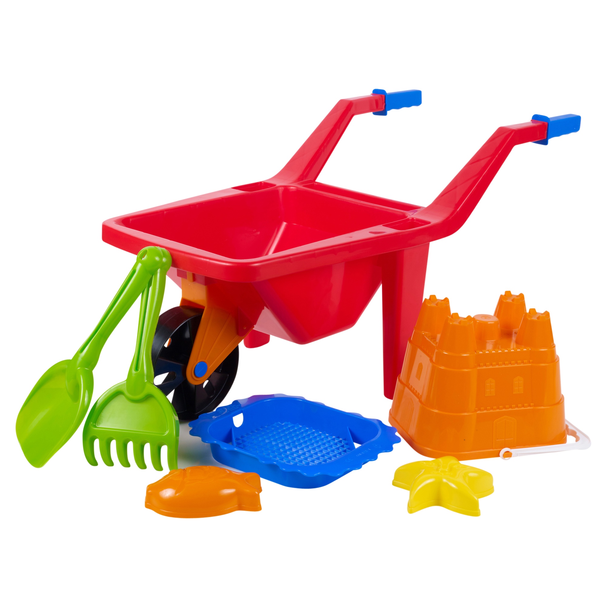 Kids Plastic Wheelbarrow Beach Bucket Play Toy Set Sandbox Summer