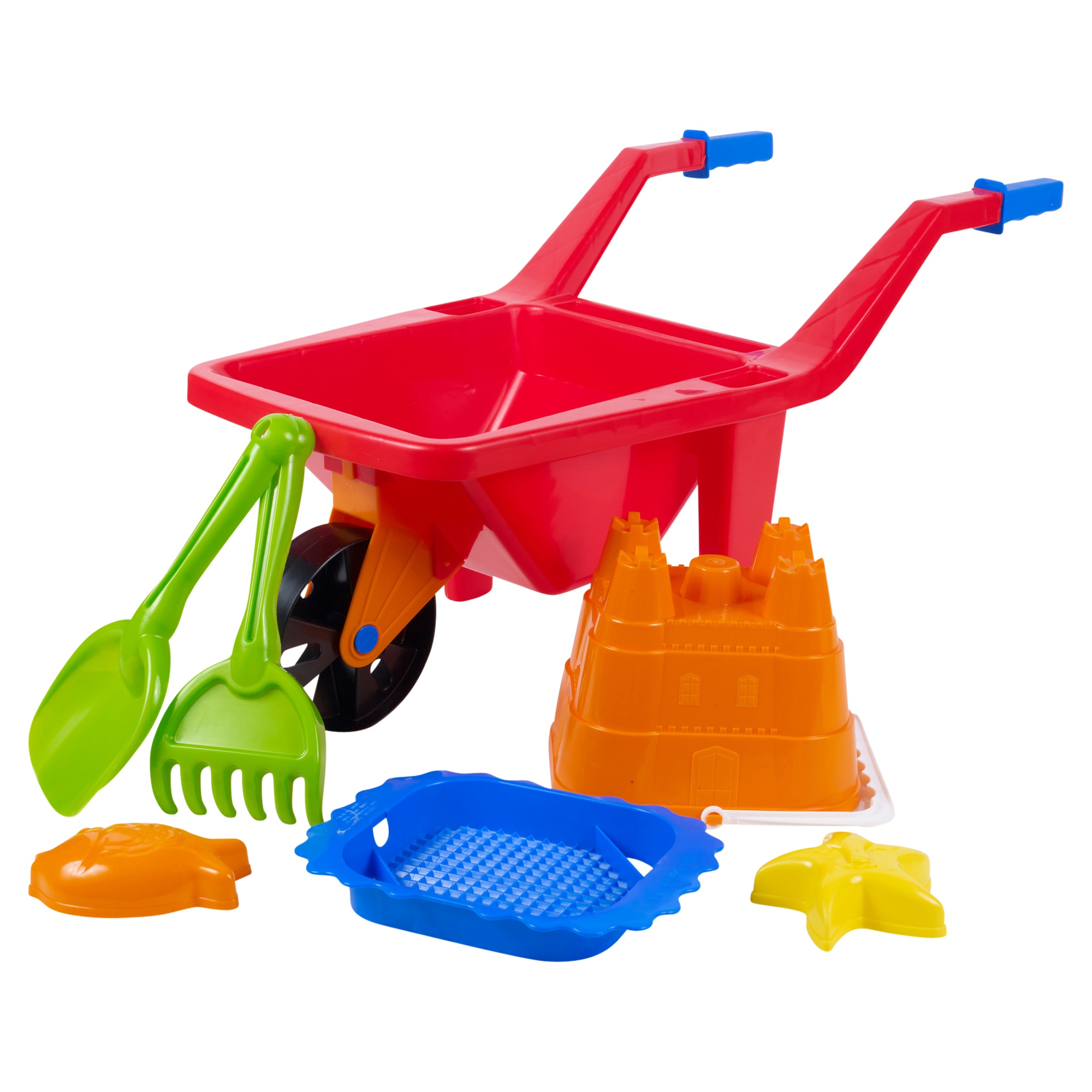 Kids Plastic Wheelbarrow Beach Bucket Play Toy Set Sandbox Summer