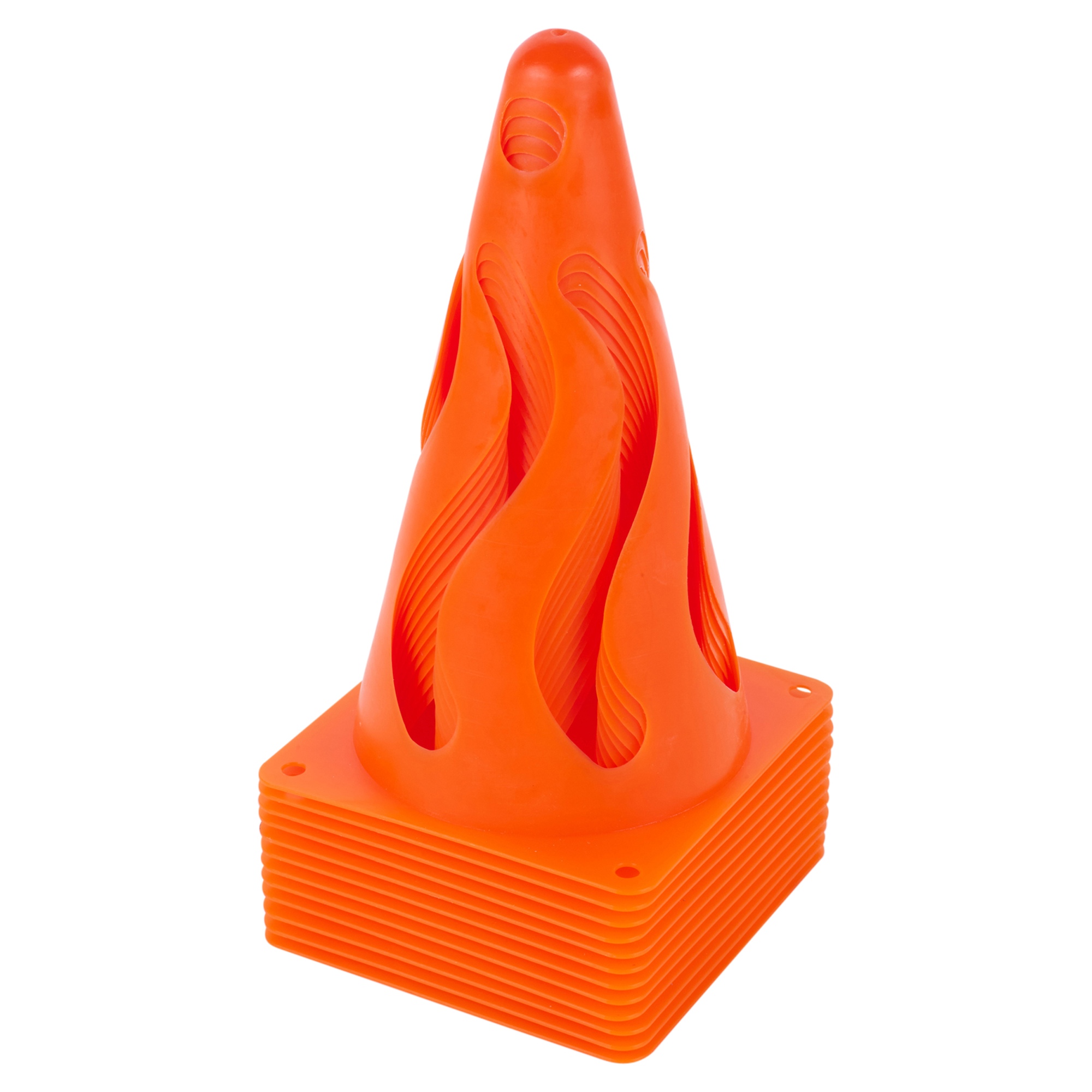 12 Kids Children's Orange Traffic Cones Roleplay Play Garden Outdoor
