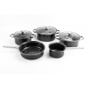 8 Pcs Black Marble Cookware Set [801116]