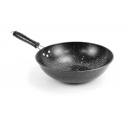 Black Marble Style Wok Frying Pan [801123]