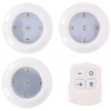 3pc LED Push Light Round  [070452]