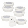 3pc LED Push Light Round  [070452]