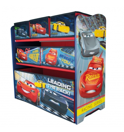 Cars 6 Drawer Wooden Toy Storage Organiser [42199]