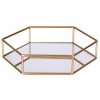 Hexagon Shaped Mirror Tray 34x30x5cm [533296]