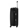 Four Piece 4 Wheel ABS Spinner Suitcase Set - Black