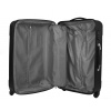 Four Piece 4 Wheel ABS Spinner Suitcase Set - Black
