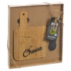 Bamboo Cheese Cutting Board with Knife Set [114830]