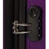 Four Piece ABS Spinner Suitcase Set - Purple