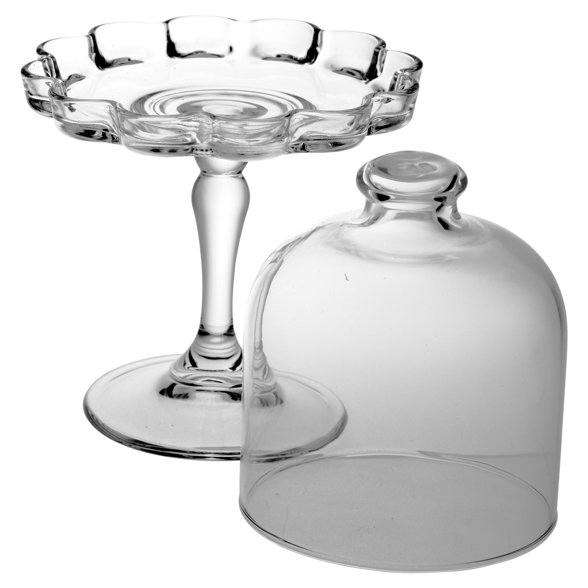 Pasabahce Mini Pastry Dish Platter Cake Stand Cupcake Plate Dish Glass