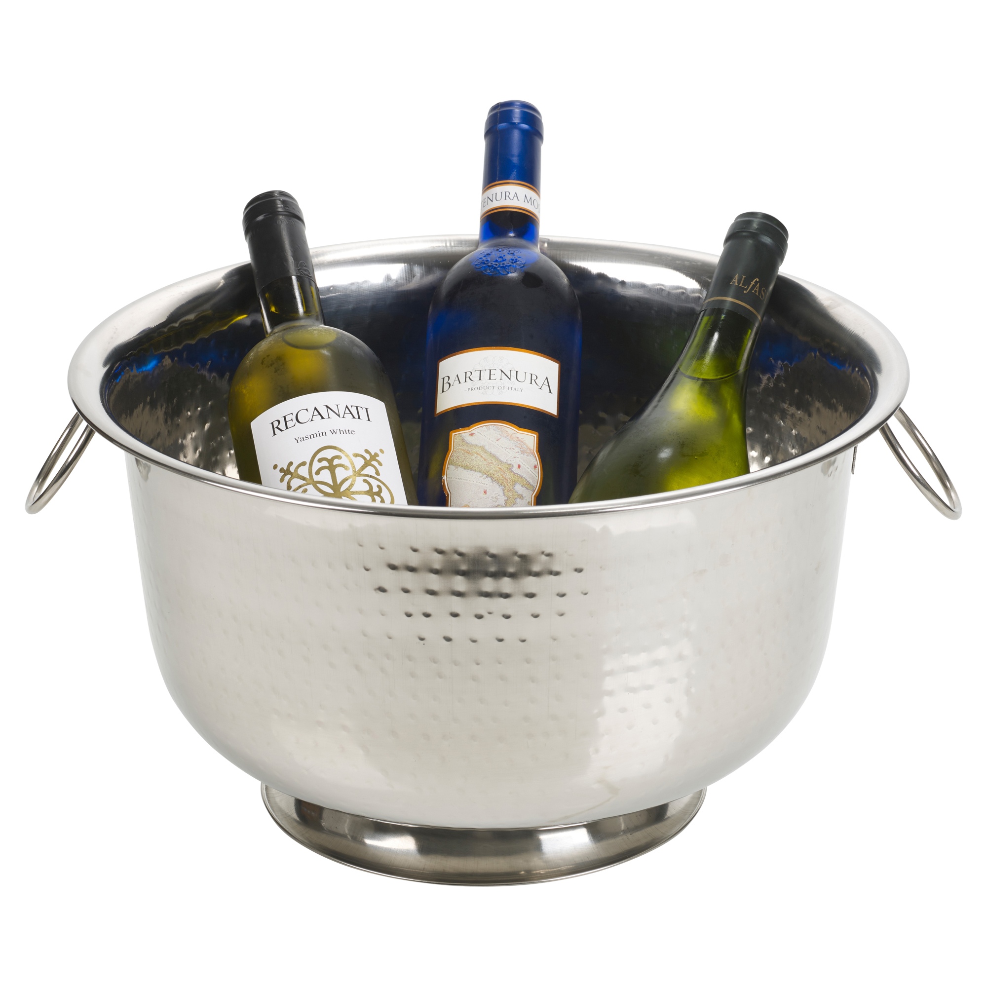 Steel Metal Large Beer Bucket Chiller Drinks Ice Bucket Grey Metal NEW