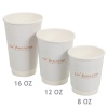 25 x "Capuccino" Double Wall Paper Hot Cups