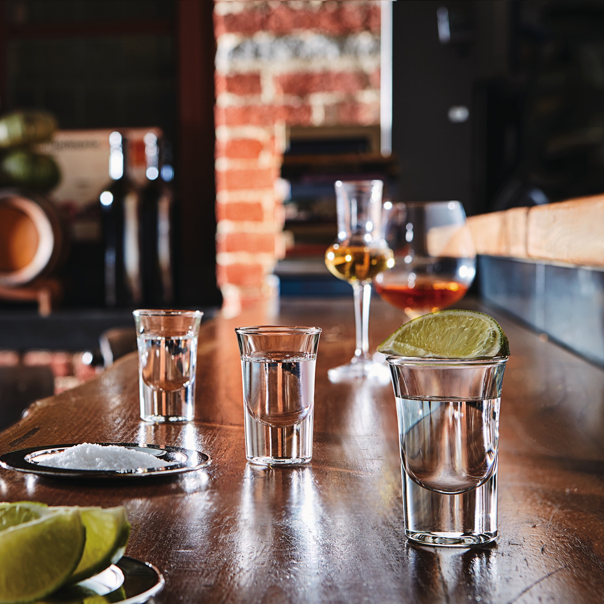 Set Of Bormioli Rocco Dublino Double Liquer Shot Glasses Dining